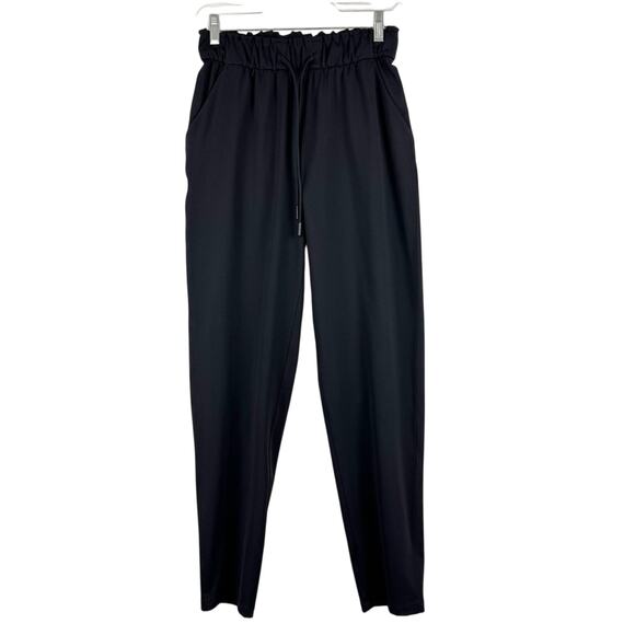 Lululemon Keep Moving Drawstring Athleisure Pant 7/8 High-Rise Black Size 4 - Picture 7 of 16